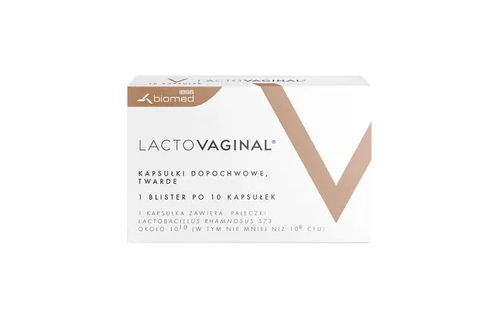 Lactovaginal 10 kapsułek opakowanie