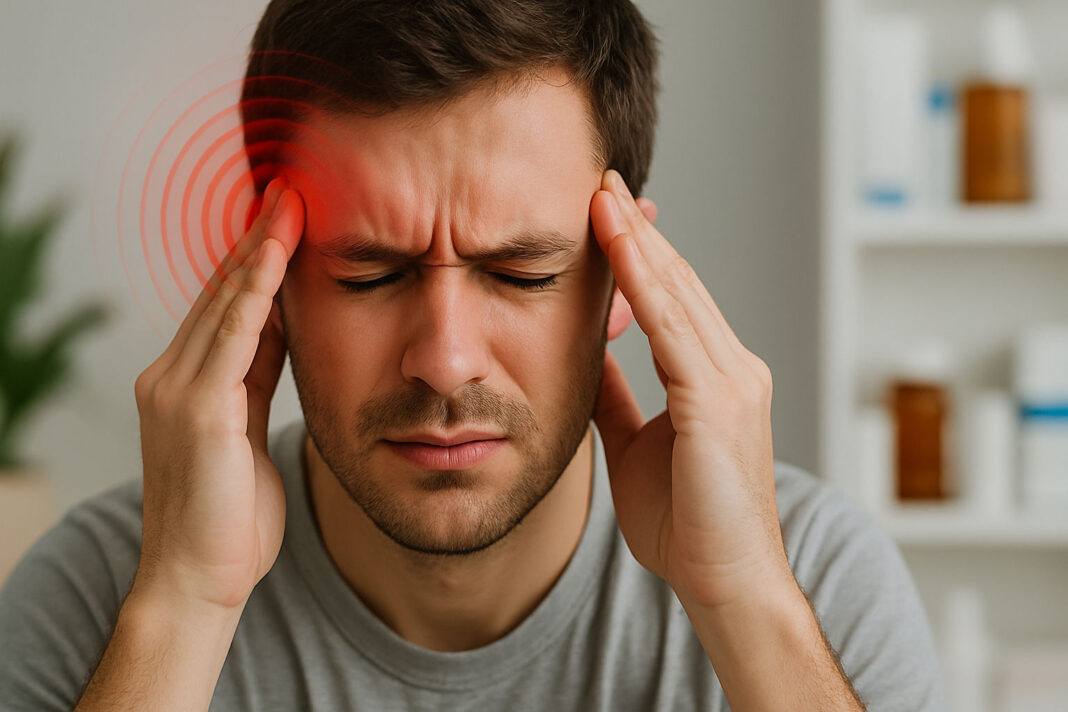 bol-glowy Mężczyzna z bólem głowy