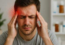 10 naturalnych i farmaceutycznych sposobów na ból głowy Mężczyzna z bólem głowy