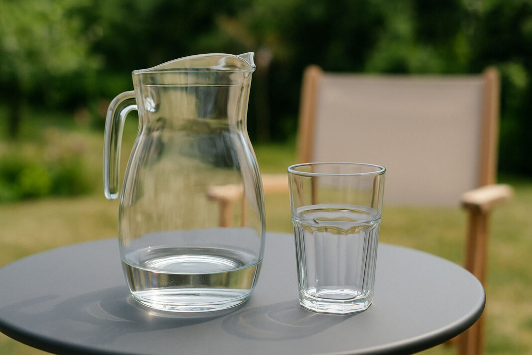odwodnienie Dzbanek z małą ilością wody w kontekście odwodnienia