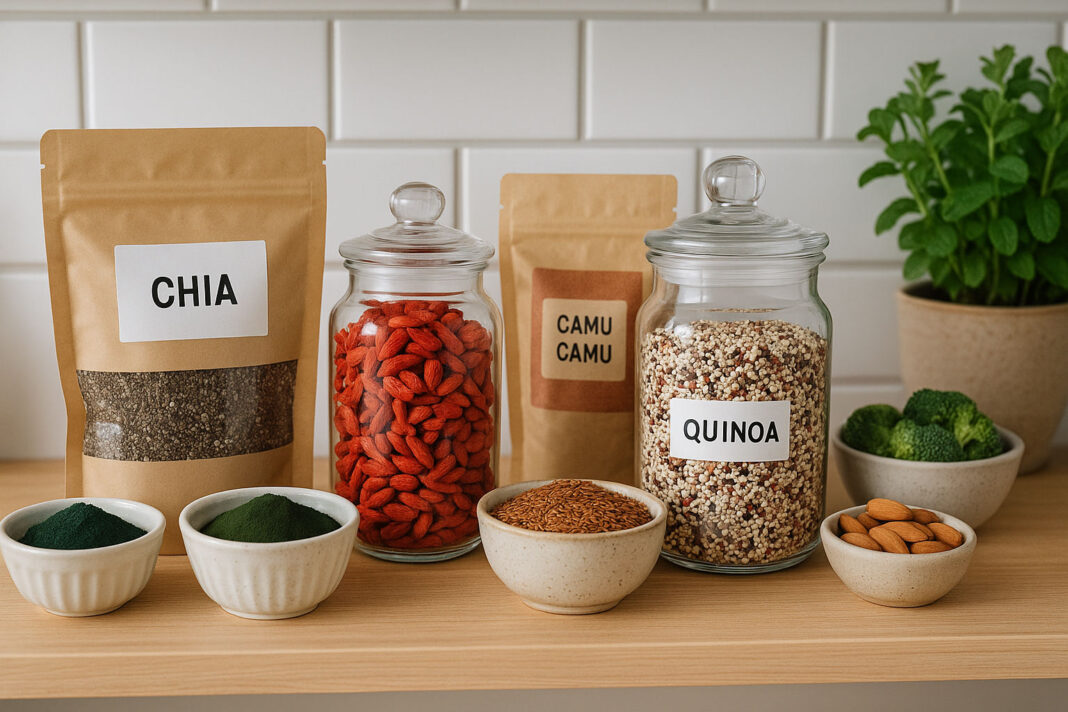 Superfoods - quinoa, siemię lniane, camu camu i inne