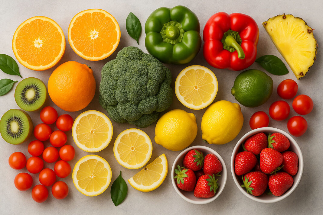 zrodla-witaminy-c Produkty bogate w witaminę C - cytrusy, truskawki, kiwi i inne