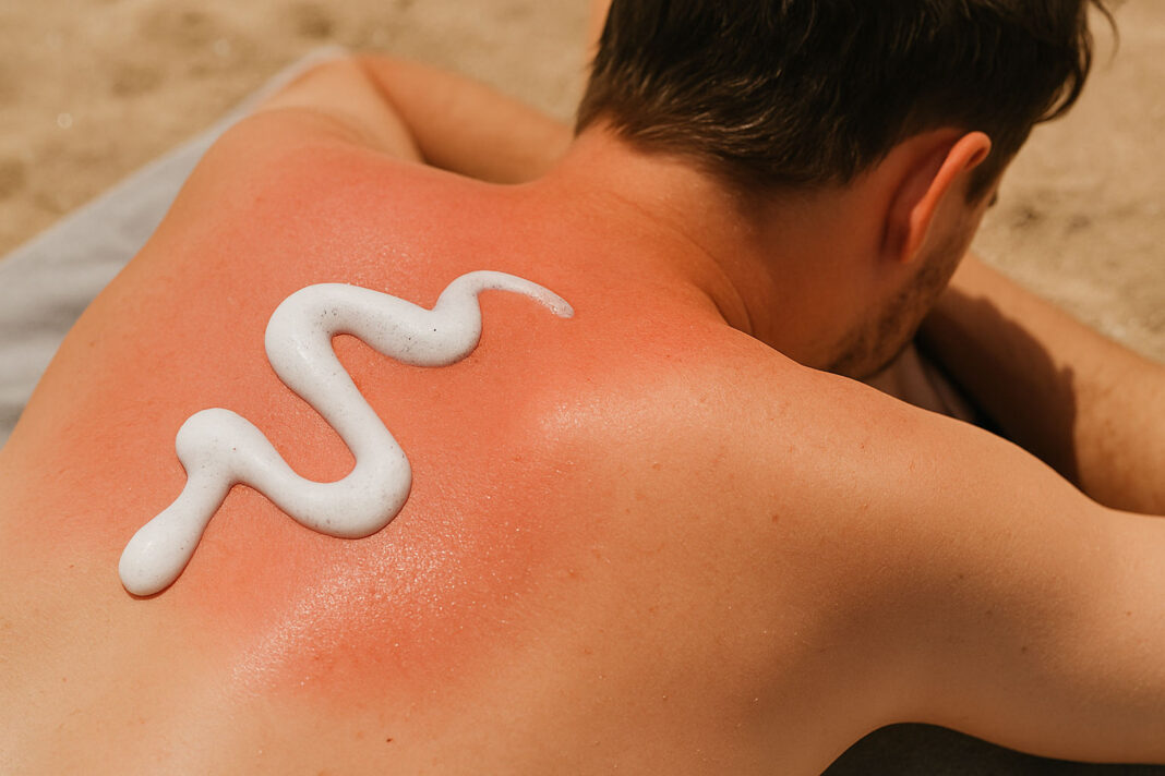 poparzenia-sloneczne Poparzenia słoneczne i pentanol na plecach