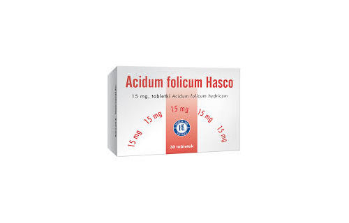 Acidum Folicum Hasco tabletki 15mg opakowanie