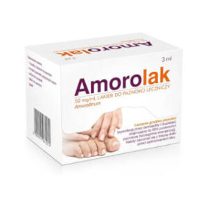 Amorolak lakier do paznokci leczniczy opakowanie