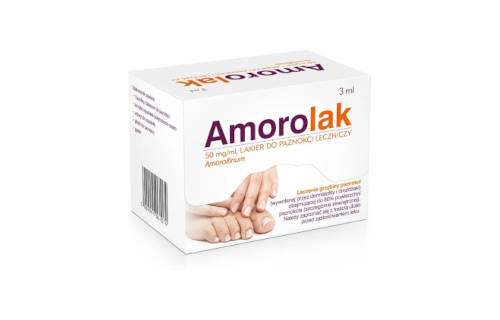 Amorolak lakier do paznokci leczniczy opakowanie