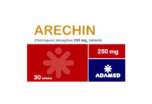 Arechin, Tabletki Arechin 250mg tabletki opakowanie