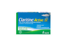 Claritine Active, Tabletki o przedłużonym uwalnianiu Claritine active opakowanie