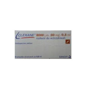 Clexane roztwór 8000 opakowanie