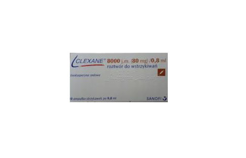 Clexane roztwór 8000 opakowanie