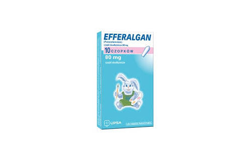 Efferalgan 80 czopki opakowanie
