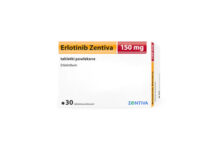 Erlotinib Zentiva, Tabletki powlekane (150 mg) Erlotinib Zentiva tabletki 150mg opakowanie