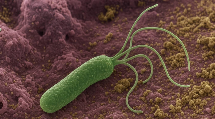 Helicobacter pylori – objawy zakażenia i skuteczne leczenie Zbliżenie mikroskopowe 3d bakterii helicobacter pylori