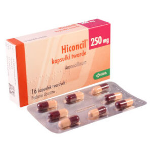 Hiconcil 250mg kapsułki opakowanie
