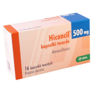 Hiconcil Kapsułki 500mg opakowanie