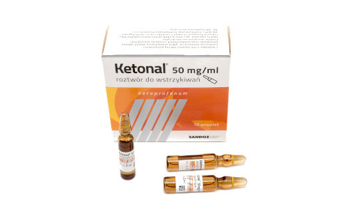 Ketonal 50mg roztwór do wstrzykiwań opakowanie
