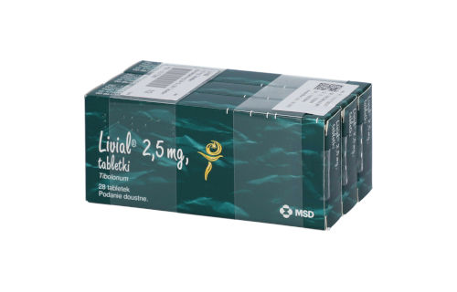 Livial 2,5mg tabletki opakowanie