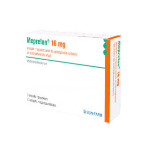 Meprelon 16 proszek i rozpuszczalnik opakowanie