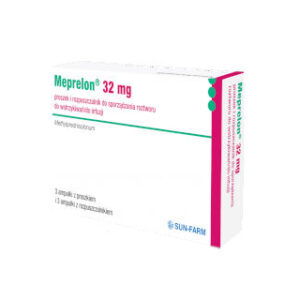 Meprelon 32mg proszek i rozpuszczalnik opakowanie