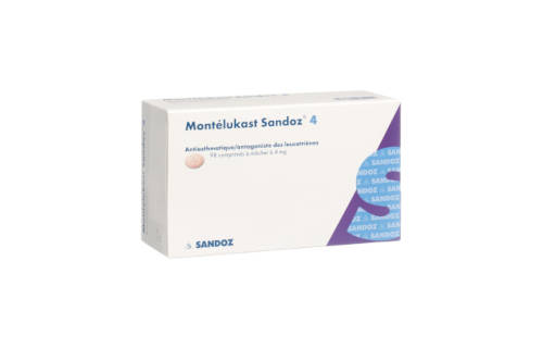 Montelukast Sandoz 4 tabletki opakowanie