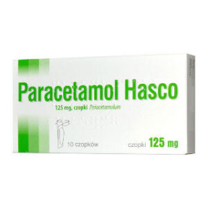 Paracetamol Hasco czopki 125mg opakowanie