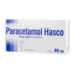 Paracetamol Hasco czopki 80mg opakowanie