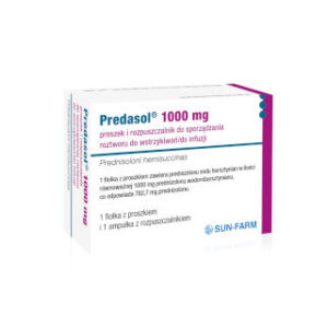 Predasol 1000mg proszek i rozpuszczalnik opakowanie
