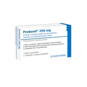 Predasol 250mg proszek i rozpuszczalnik opakowanie
