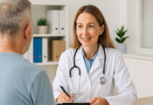 Lekarka podczas konsultacji