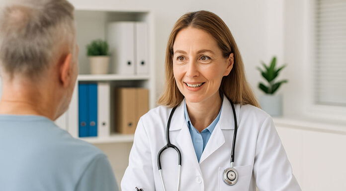 Lekarka podczas konsultacji