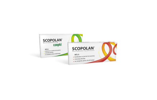 Scopolan czopki, tabletki opakowanie