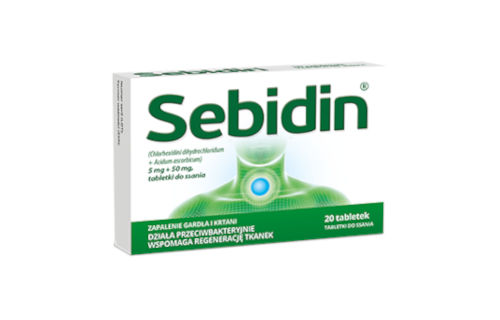 Sebidin tabletki do ssania opakowanie