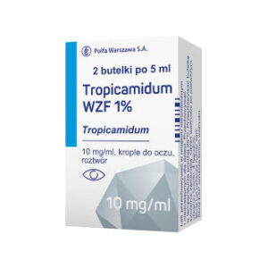 Tropicamidum WZF 1% krople do oczu opakowanie