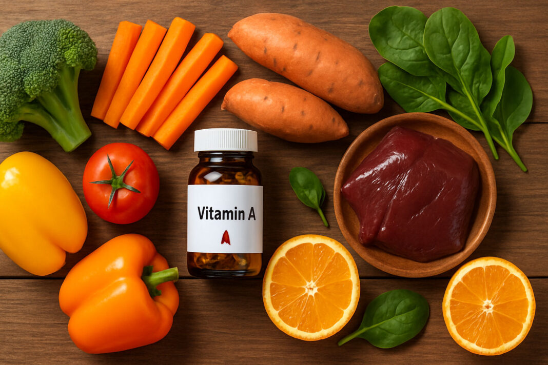 witamina-a Produkty zawierające witaminę A, papryka, pomarańcze, wątróbka, marchewka i inne warzywa