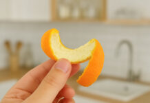 Skórka pomarańczy, zawierająca witaminę PP