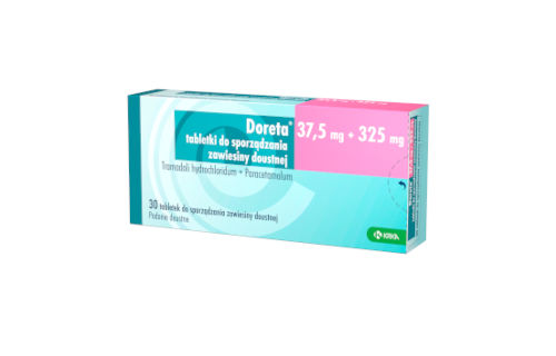 Doreta 37,5mg tabletki do sporządzania zawiesiny doustnej opakowanie