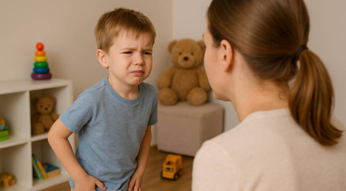Dziecko przychodzi do mamy z objawami owsicy, owsików