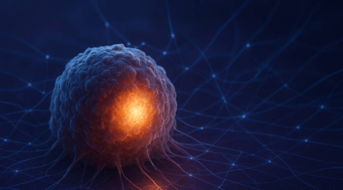 Sztuczna inteligencja Google z przełomem w walce z rakiem Wizualizacja sieci AI w kontekście artykułu o przełomie w leczeniu raka