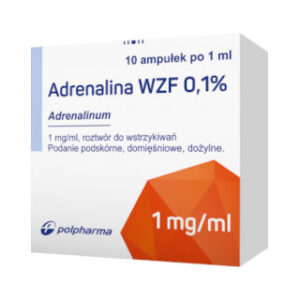 Adrenalina WZF 0,1%, Roztwór do wstrzykiwań