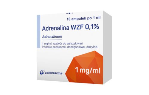 Adrenalina WZF 0,1%, Roztwór do wstrzykiwań