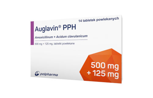 Auglavin PPH, Tabletki powlekane (500 mg + 125 mg)