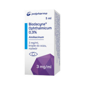 Biodacyna ophthalmicum 0,3%, Krople do oczu, roztwór