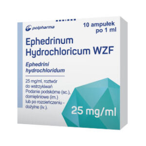 Ephedrinum hydrochloricum WZF, Roztwór do wstrzykiwań