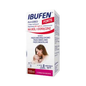 Ibufen dla dzieci FORTE o smaku malinowym