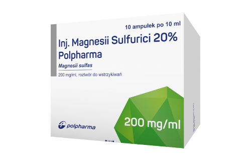 Inj. Magnesii Sulfurici 20% Polpharma, Roztwór