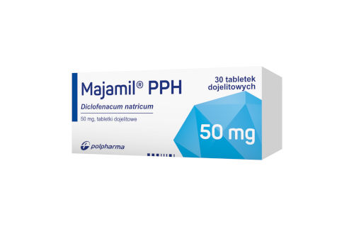Majamil PPH, Tabletki dojelitowe (50 mg)