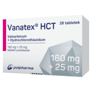 Vanatex HCT, Tabletki powlekane (160 mg + 25 mg)