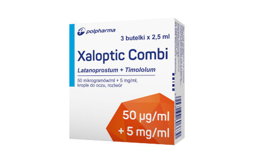 Xaloptic Combi, Krople do oczu, roztwór