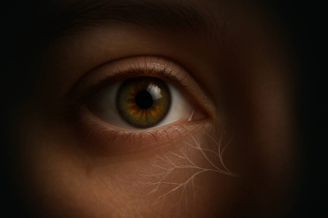 jaskra-choroba Ilustracja oka symbolizująca jaskrę i ograniczone widzenie