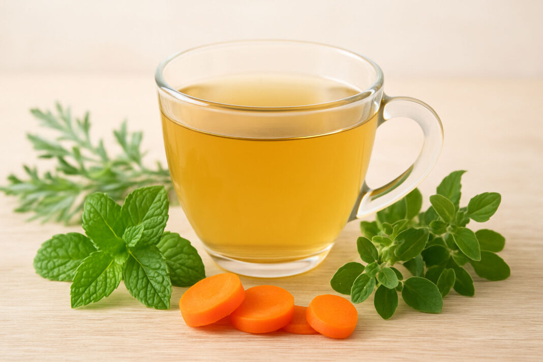 Herbatka ziołowa na odrobaczanie